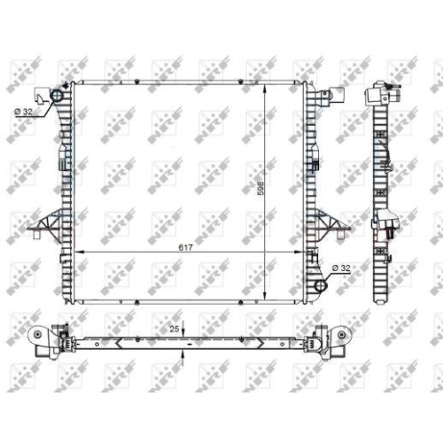 NRF Kühler, Motorkühlung 59145