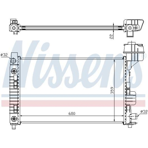 NISSENS K&uuml;hler, Motork&uuml;hlung ** FIRST FIT ** 62661A