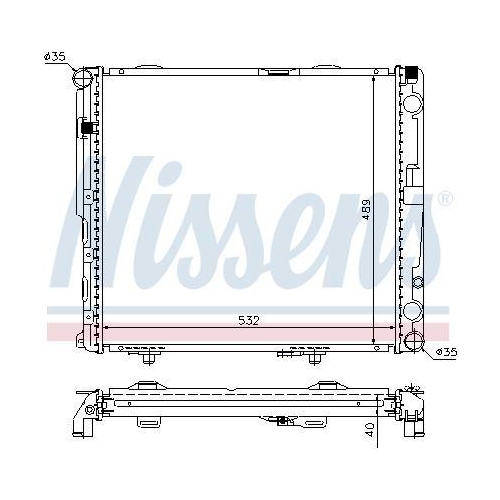 NISSENS K&uuml;hler, Motork&uuml;hlung 62697A