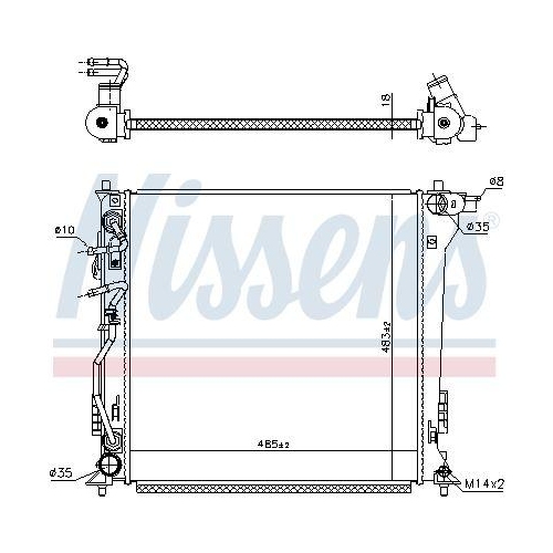 NISSENS K&uuml;hler, Motork&uuml;hlung 606099