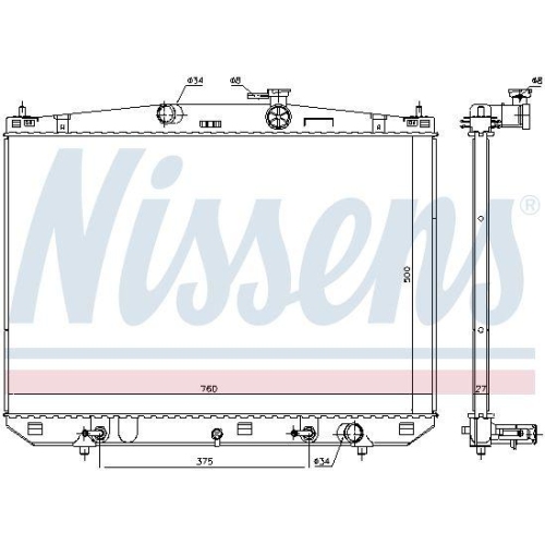 NISSENS K&uuml;hler, Motork&uuml;hlung 606544