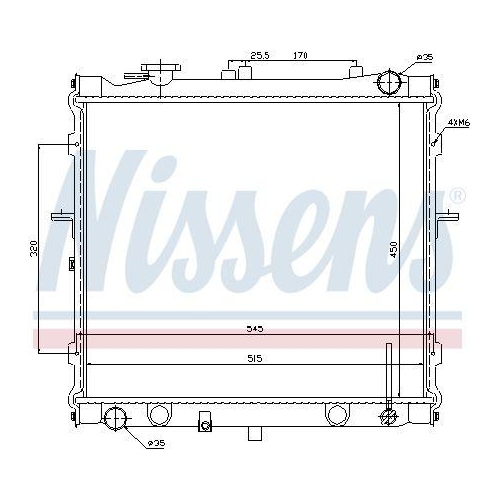 NISSENS K&uuml;hler, Motork&uuml;hlung 66642