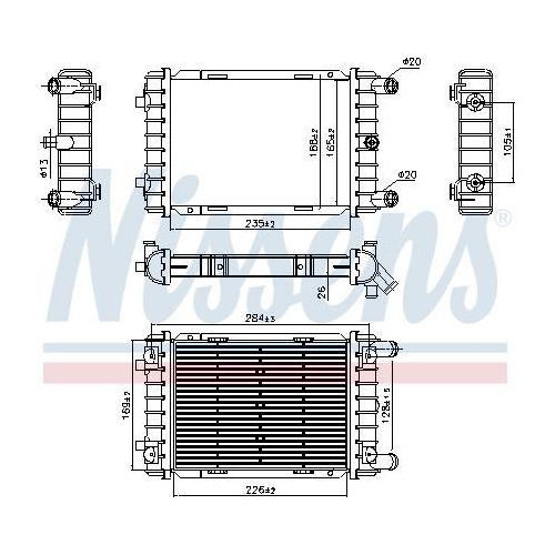 NISSENS Kühler, Motorkühlung 607112