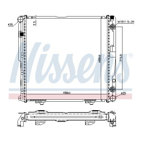 NISSENS K&uuml;hler, Motork&uuml;hlung 62751A