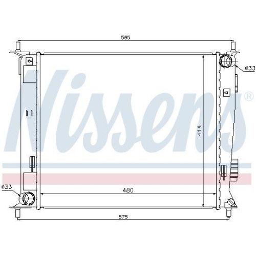 NISSENS K&uuml;hler, Motork&uuml;hlung 66742