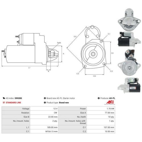 AS-PL Starter AS S9928S