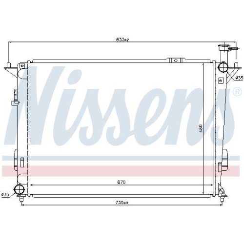 NISSENS K&uuml;hler, Motork&uuml;hlung 67522