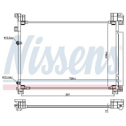 NISSENS Kondensator, Klimaanlage 940930