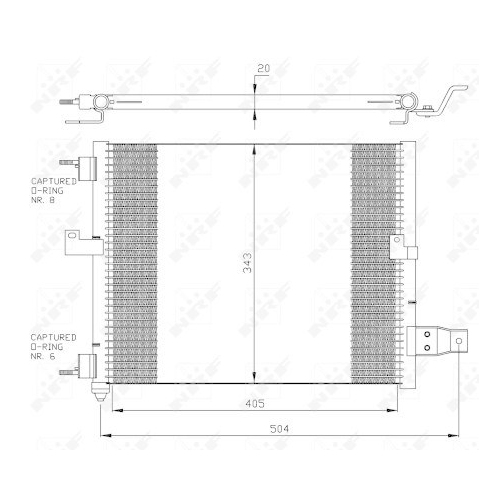 NRF Kondensator, Klimaanlage EASY FIT 35360