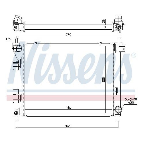 NISSENS K&uuml;hler, Motork&uuml;hlung 67616