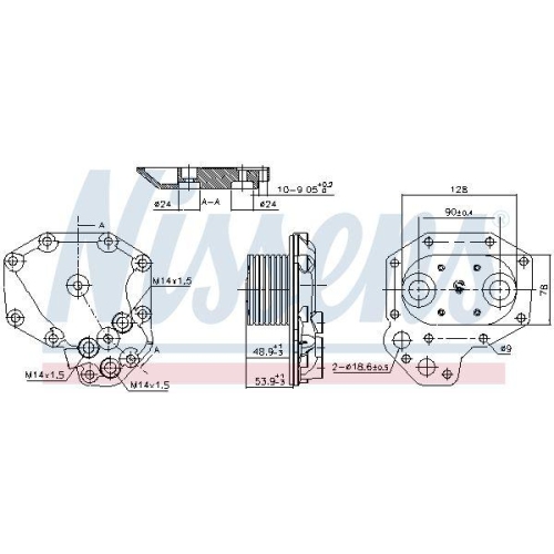 NISSENS Ölkühler, Motoröl ** FIRST FIT ** 91140