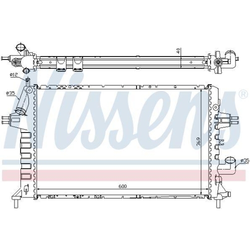 NISSENS K&uuml;hler, Motork&uuml;hlung 63021A