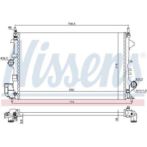 NISSENS K&uuml;hler, Motork&uuml;hlung 630789