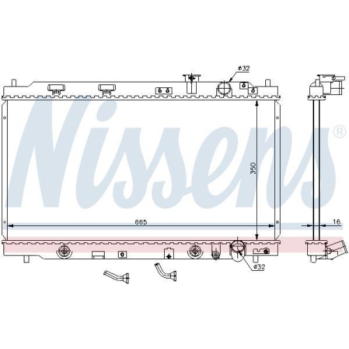 NISSENS K&uuml;hler, Motork&uuml;hlung 640941