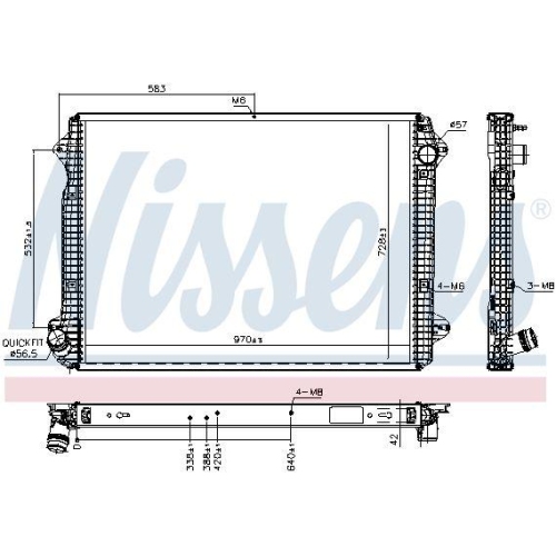 NISSENS K&uuml;hler, Motork&uuml;hlung 606320