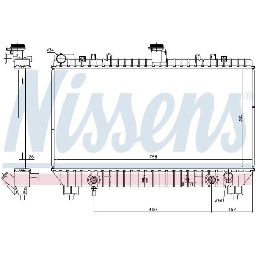 NISSENS K&uuml;hler, Motork&uuml;hlung 69097