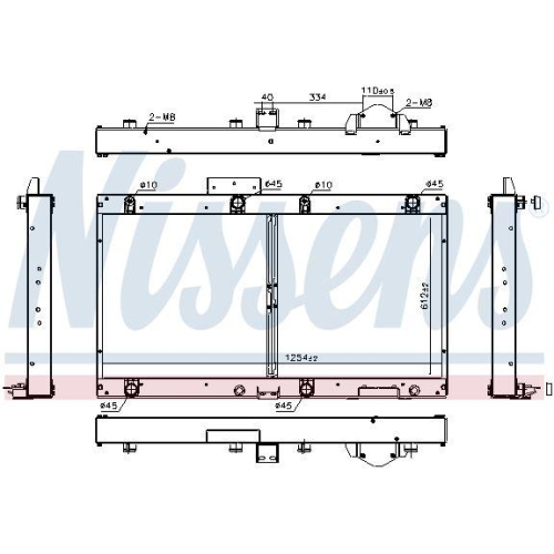 NISSENS Kühler, Motorkühlung 606364