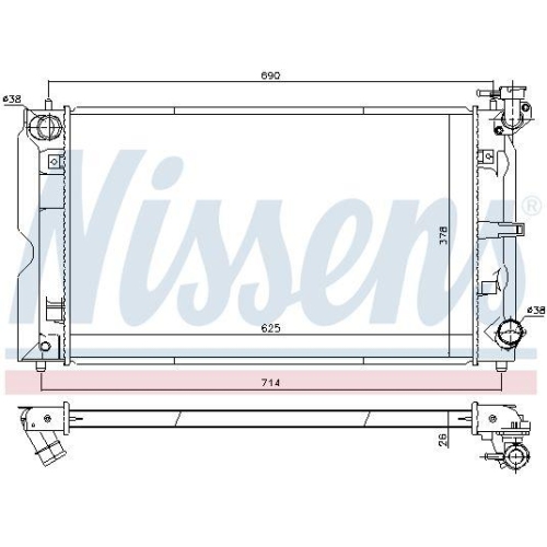 NISSENS K&uuml;hler, Motork&uuml;hlung 646857