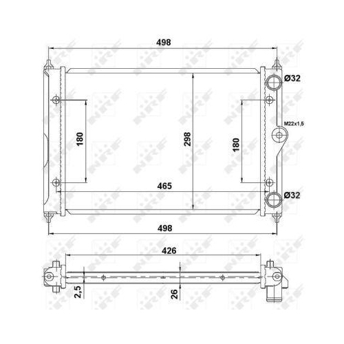 NRF Kühler, Motorkühlung 519505