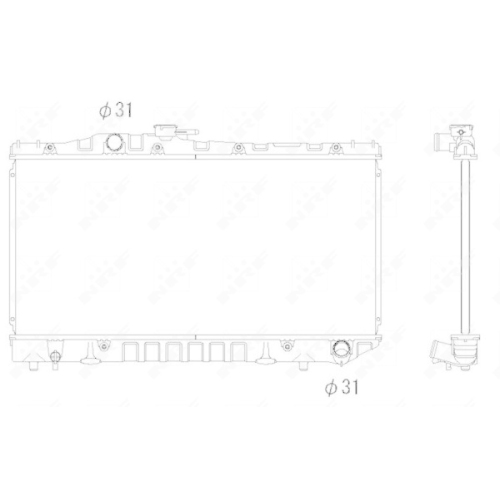 NRF Kühler, Motorkühlung 516712
