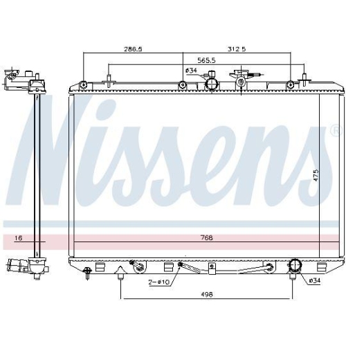NISSENS K&uuml;hler, Motork&uuml;hlung 646927