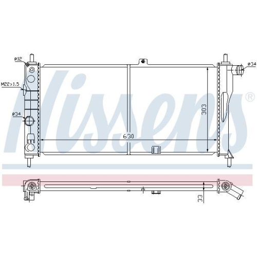 NISSENS K&uuml;hler, Motork&uuml;hlung 632741
