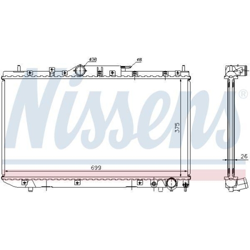NISSENS K&uuml;hler, Motork&uuml;hlung ** FIRST FIT ** 64643A