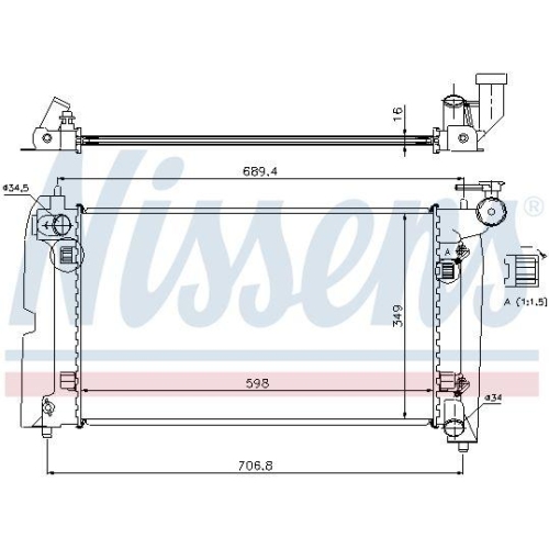 NISSENS K&uuml;hler, Motork&uuml;hlung 64648A