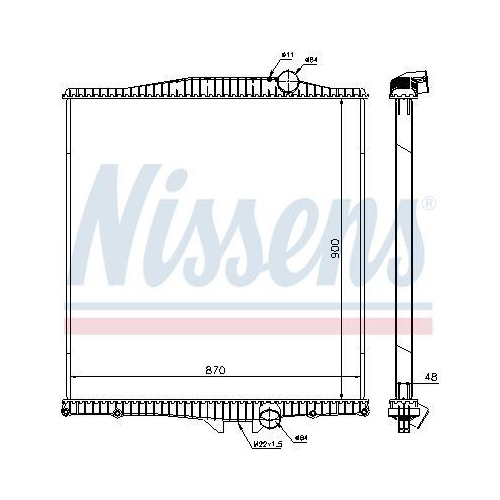 NISSENS K&uuml;hler, Motork&uuml;hlung 654620