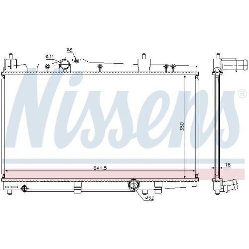 NISSENS K&uuml;hler, Motork&uuml;hlung ** FIRST FIT ** 64655A