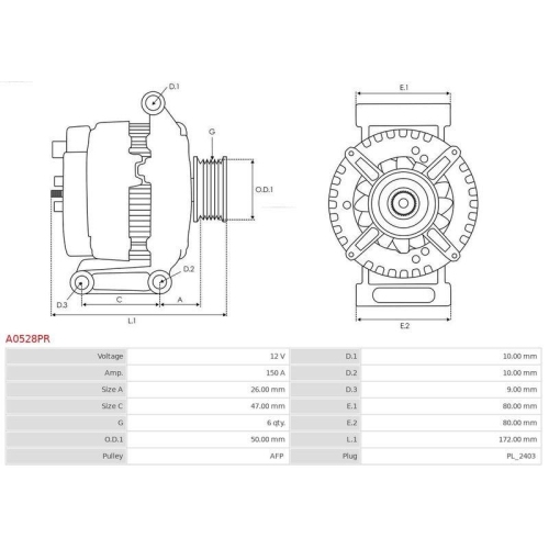 AS-PL Generator Wiederaufbereitet AS-PL