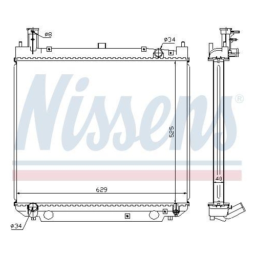 NISSENS K&uuml;hler, Motork&uuml;hlung 64857A