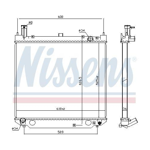 NISSENS K&uuml;hler, Motork&uuml;hlung ** FIRST FIT ** 64858A