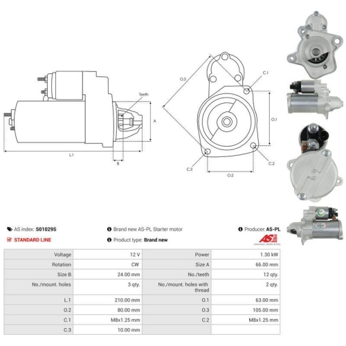 AS-PL Starter AS S01029S