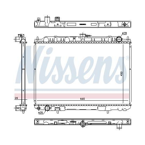 NISSENS K&uuml;hler, Motork&uuml;hlung 606160