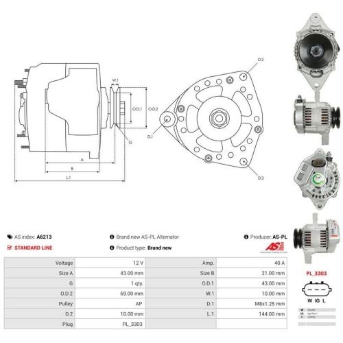 AS-PL Generator AS A6213