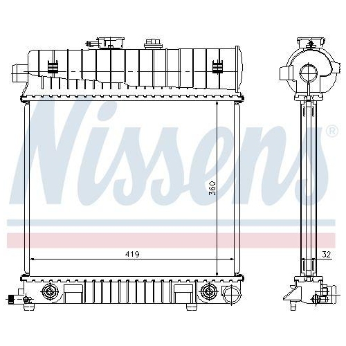 NISSENS Kühler, Motorkühlung 62708A