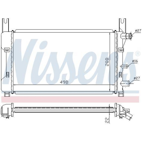 NISSENS K&uuml;hler, Motork&uuml;hlung 62121A