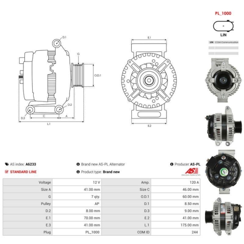 AS-PL Generator AS A6233