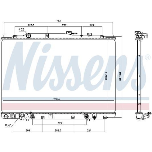 NISSENS K&uuml;hler, Motork&uuml;hlung 69476