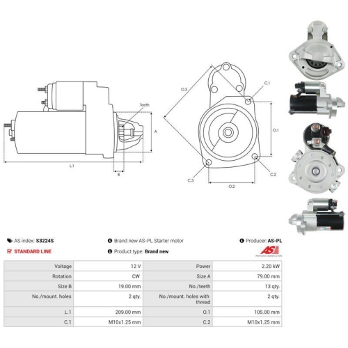 AS-PL Starter AS S3224S