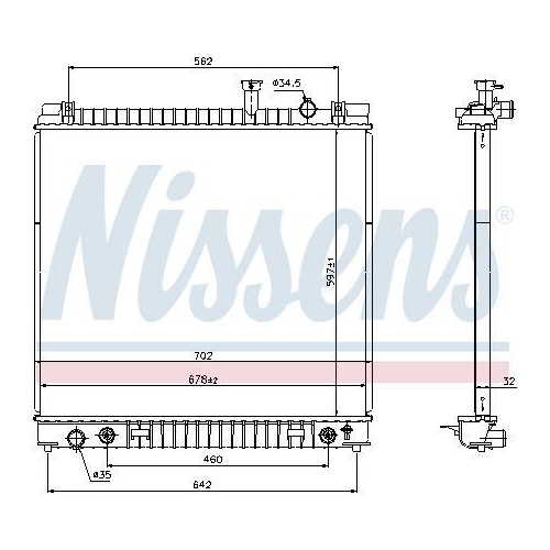 NISSENS K&uuml;hler, Motork&uuml;hlung 69484