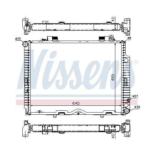 NISSENS K&uuml;hler, Motork&uuml;hlung 62611A