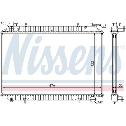NISSENS K&uuml;hler, Motork&uuml;hlung 62976A