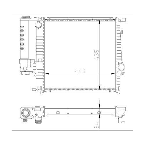 NRF Kühler, Motorkühlung Economy Class 53849A