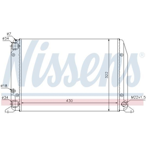 NISSENS Kühler, Motorkühlung 604611
