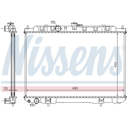 NISSENS K&uuml;hler, Motork&uuml;hlung ** FIRST FIT ** 68705A