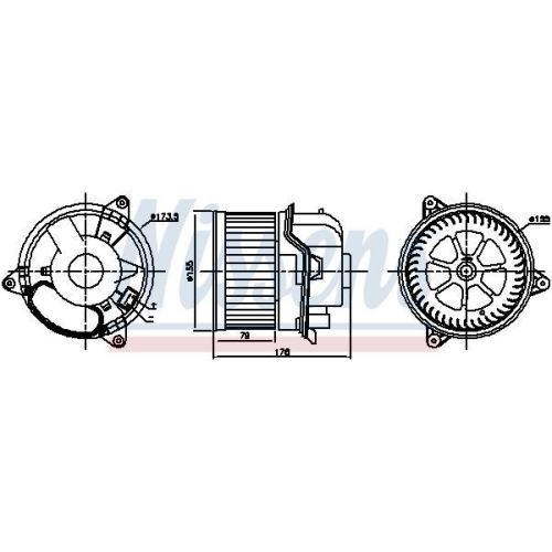 NISSENS Innenraumgebl&auml;se 87784