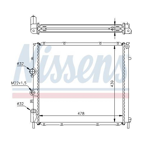 NISSENS K&uuml;hler, Motork&uuml;hlung 63854A