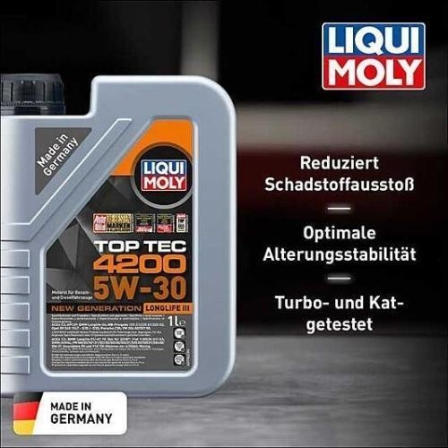 Liqui Moly Top Tec 4200 Motoröl 5W-30 New Generation 2-Liter 504.00 507.00 3706